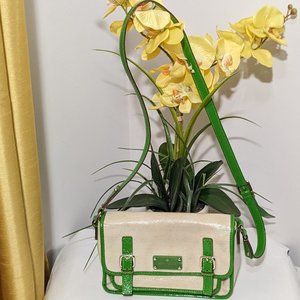 Kate Spade Lacquered Fulton Street Kerryn Coated Canvas Tote Crossbody Bag Purse